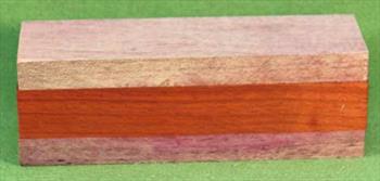 Rattle #1010 - Baby Rattle Blank - Purpleheart & Padauk  $8.49